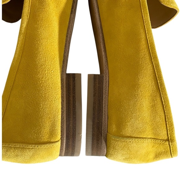 MARC FISHER LTD YELLOW SUEDE CHANGE  LOAFERS SZ 9 MED NWOT - Picture 4 of 12